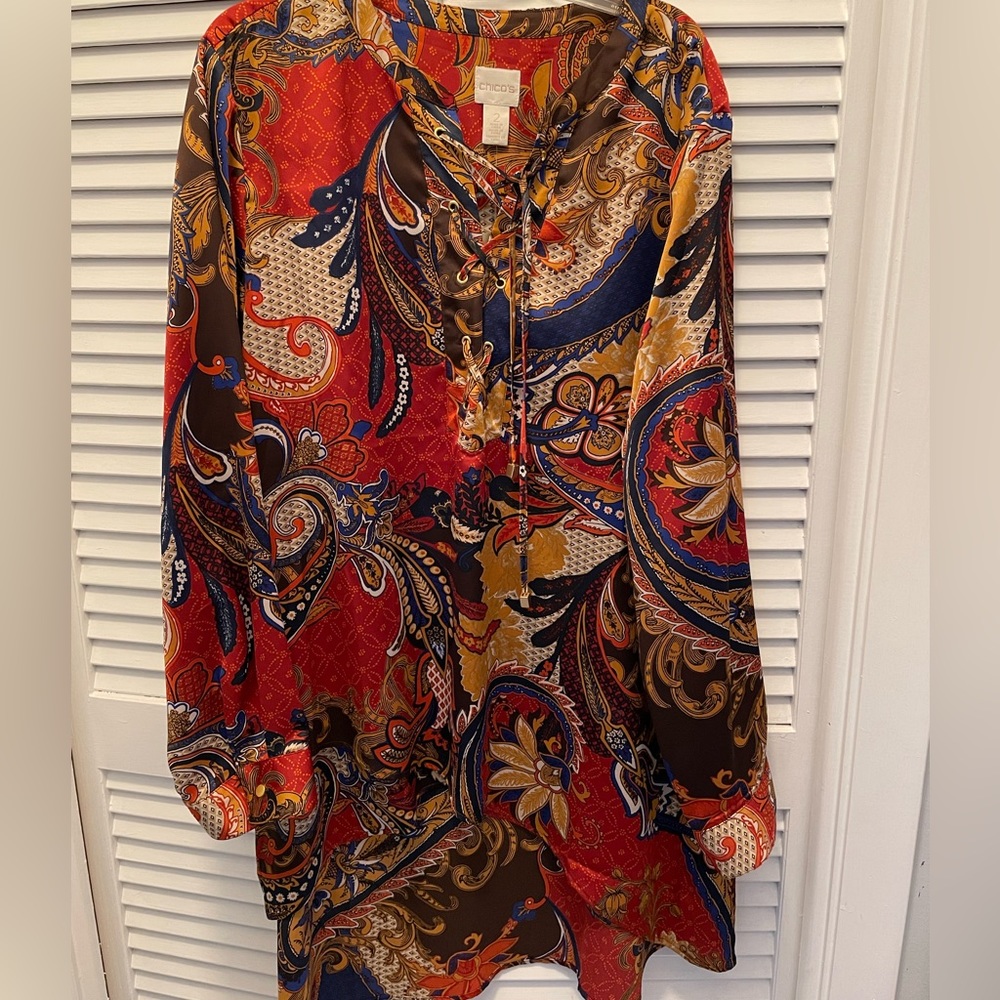 Chicos Long Sleeve Blouse